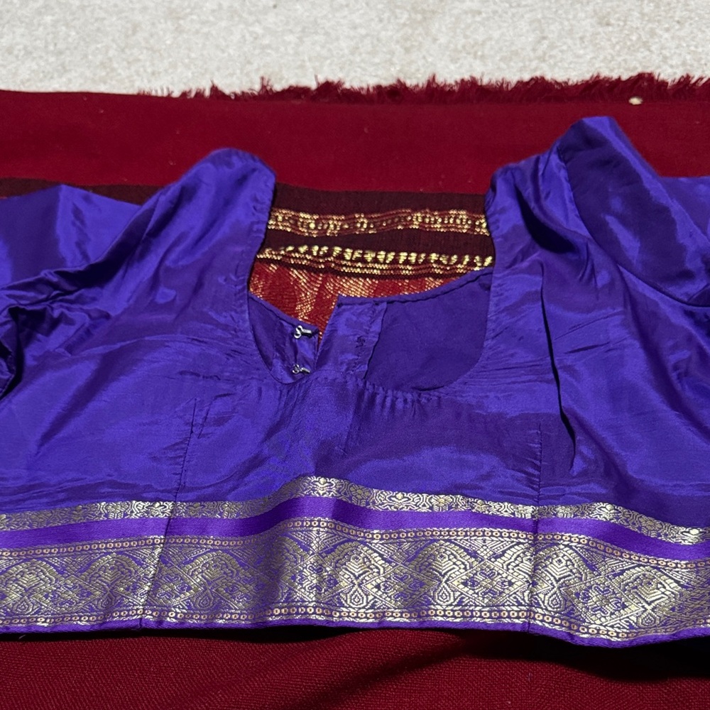 Purple and Gold Blouse